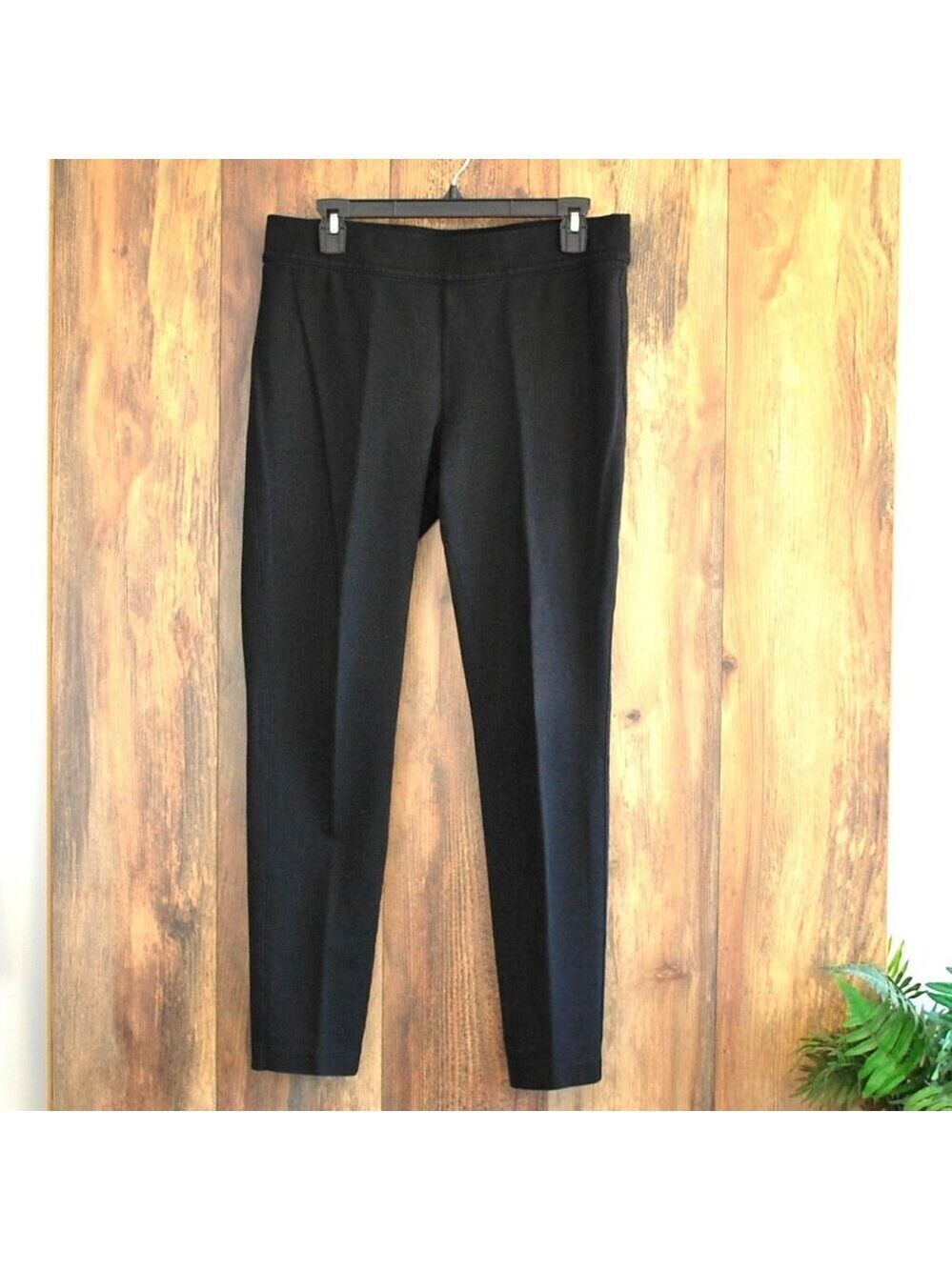Eddie Bauer Women's Black Wide Band Leggings 10